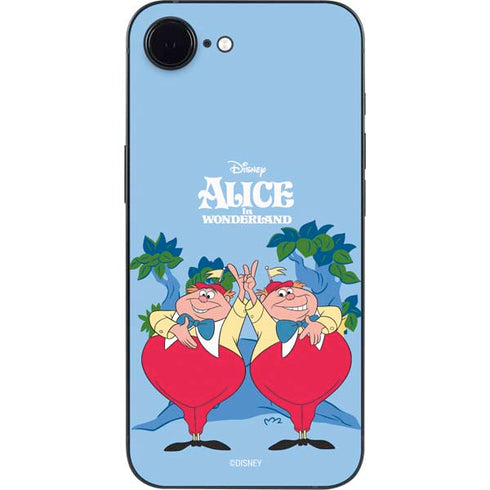 Disney Alice in Wonderland Tweedle Dee and Tweedle Dum iPhone 16e Skin